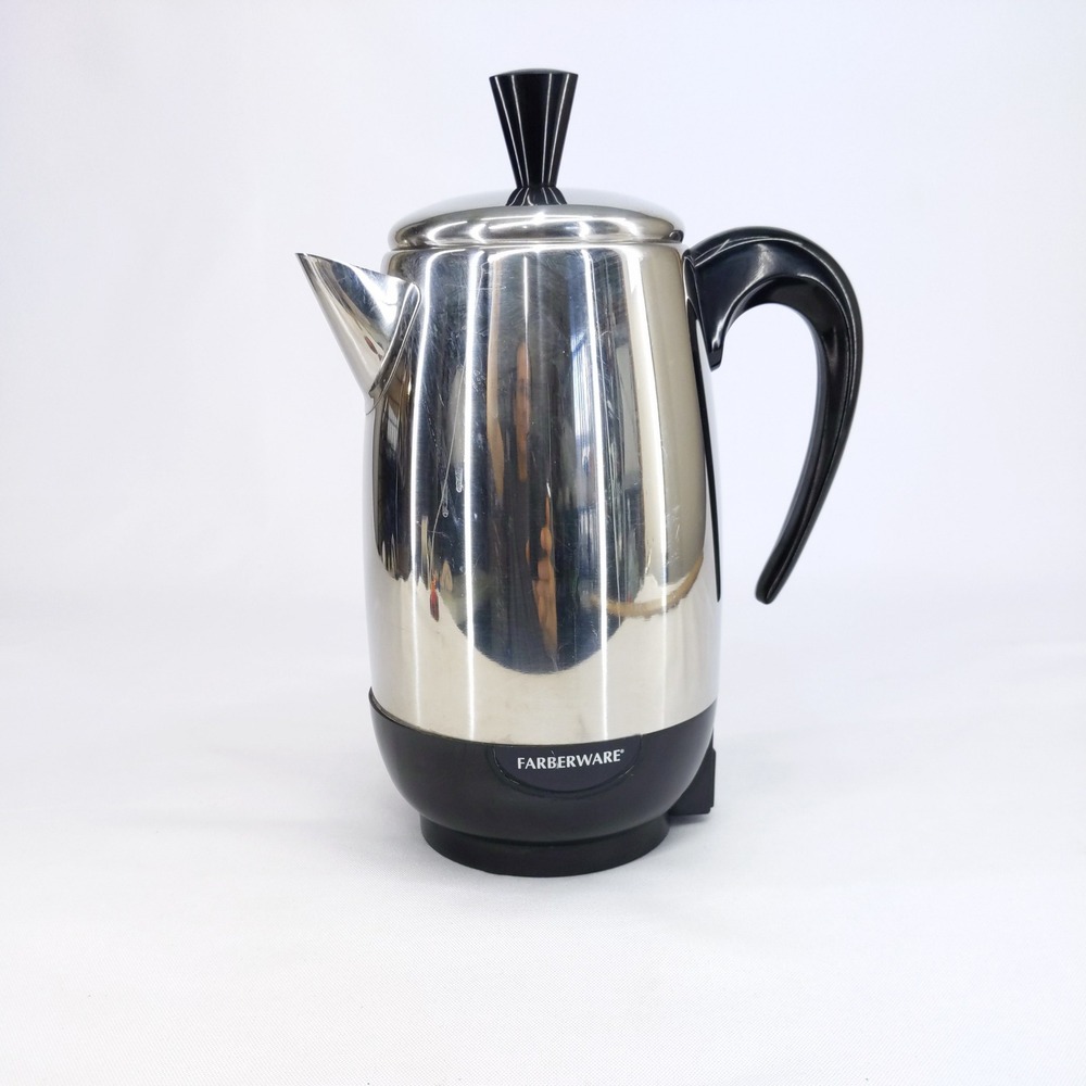 vtg Farberware Coffee Percolator Superfast FCP 280 G Electric 8 Cup